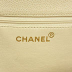 Chanel Tote Caviar Leather White Gold — view 5
