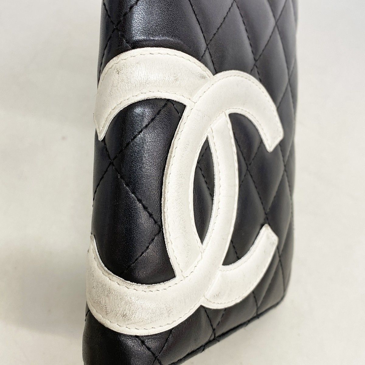 Chanel Wallet Cambon Lambskin Black Silver — view 7