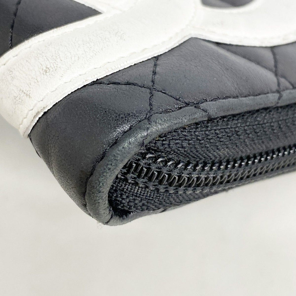 Chanel Wallet Cambon Lambskin Black Silver — view 6