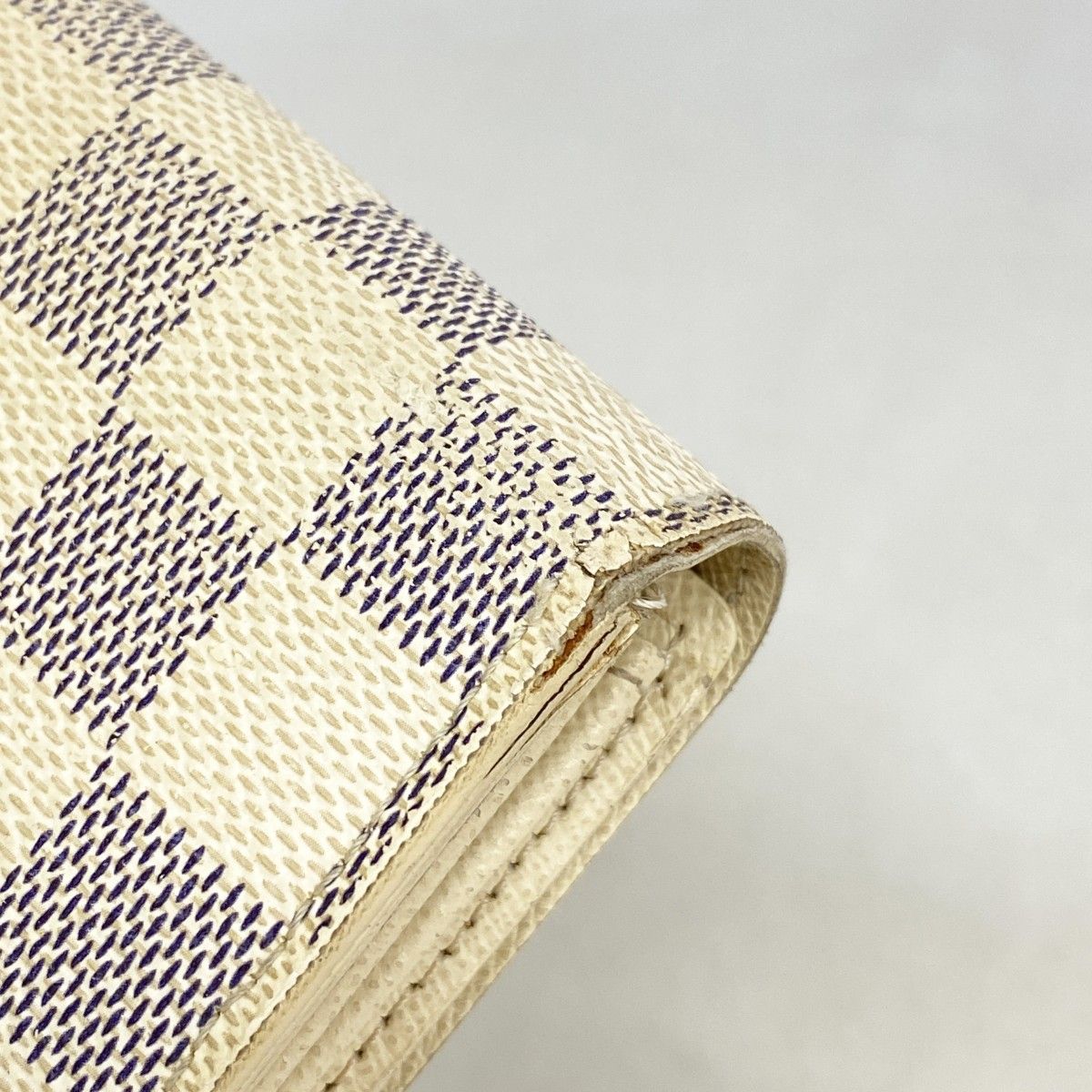 Louis Vuitton Wallet Damier Azur Portefeuille Sarah White — view 5