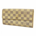 Louis Vuitton Wallet Damier Azur Portefeuille Sarah White