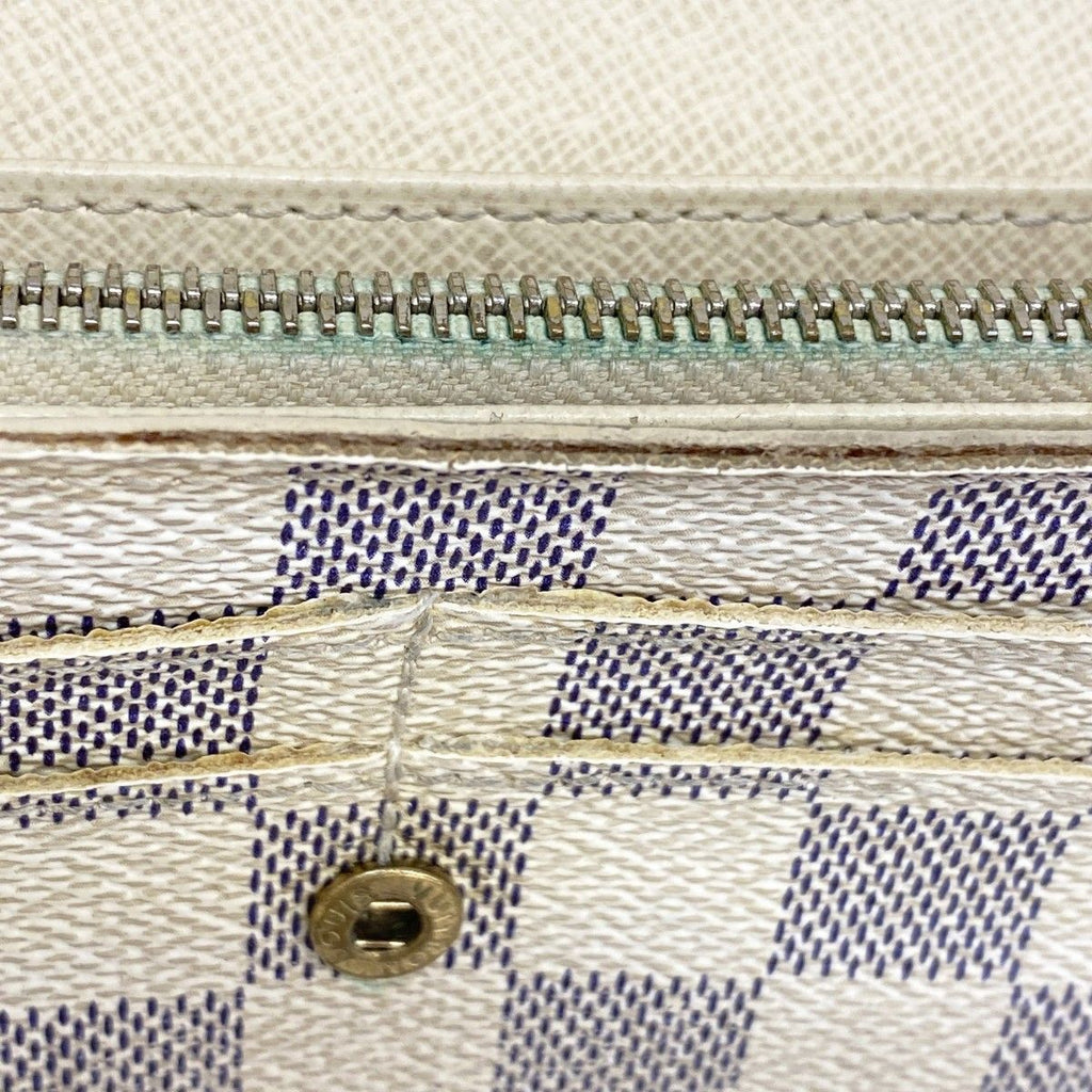 Louis Vuitton Wallet Damier Azur Portefeuille Sarah White — view 9