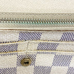 Louis Vuitton Wallet Damier Azur Portefeuille Sarah White — view 9