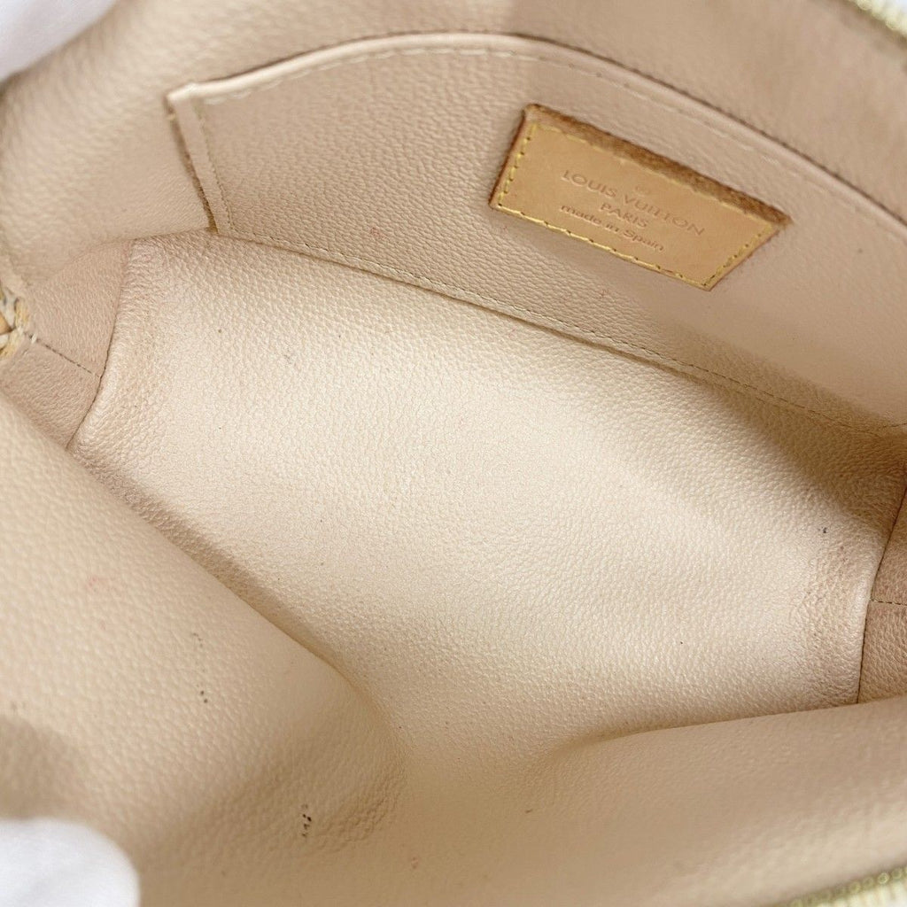 Louis Vuitton Pouch Damier Azur Pochette Cosmetic PM White — view 4