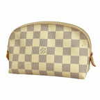 Louis Vuitton Pouch Damier Azur Pochette Cosmetic PM White