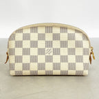 Louis Vuitton Pouch Damier Azur Pochette Cosmetic PM White — view 9