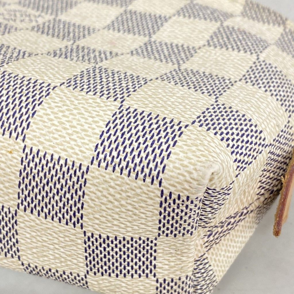 Louis Vuitton Pouch Damier Azur Pochette Cosmetic PM White — view 8