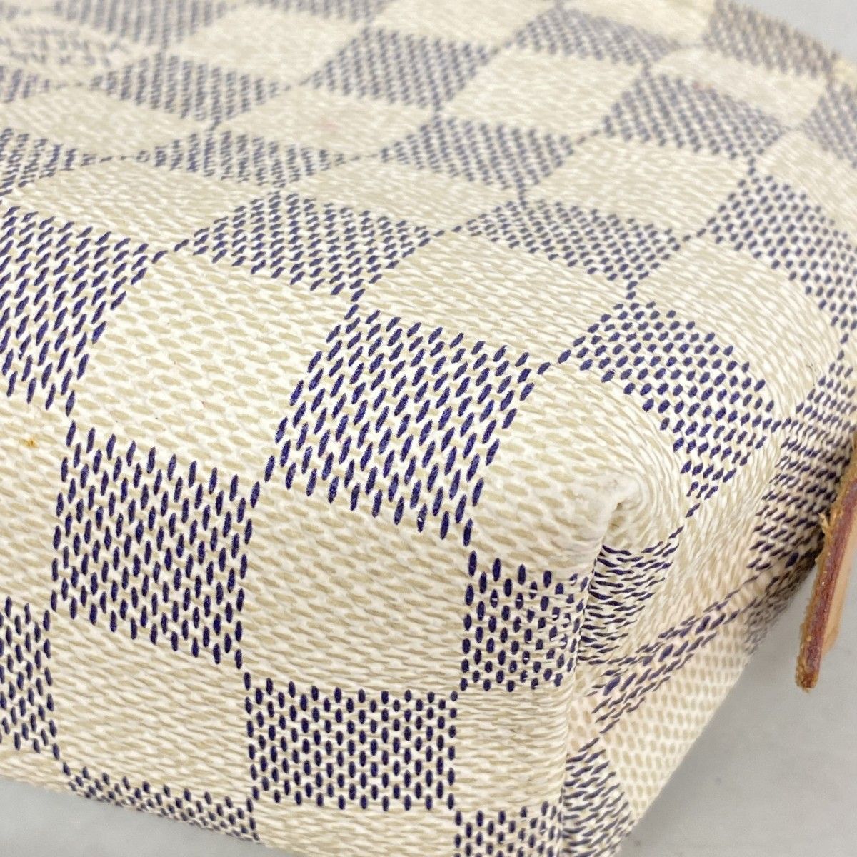 Louis Vuitton Pouch Damier Azur Pochette Cosmetic PM White — view 8
