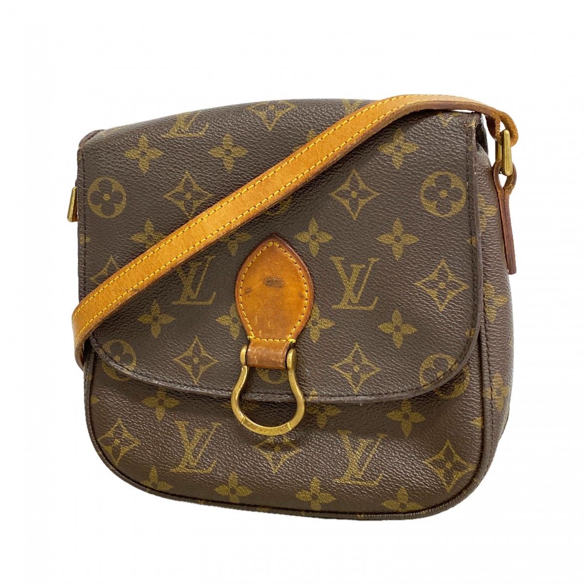 Louis Vuitton Shoulder Bag Monogram Mini Saint Cloud Brown