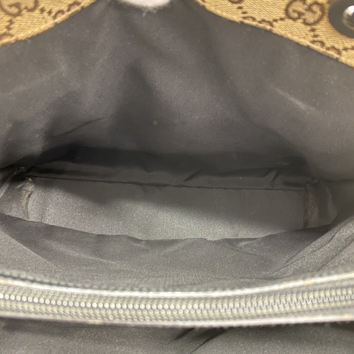 Gucci Tote GG Canvas Bamboo 002 Beige Black Silver — view 4