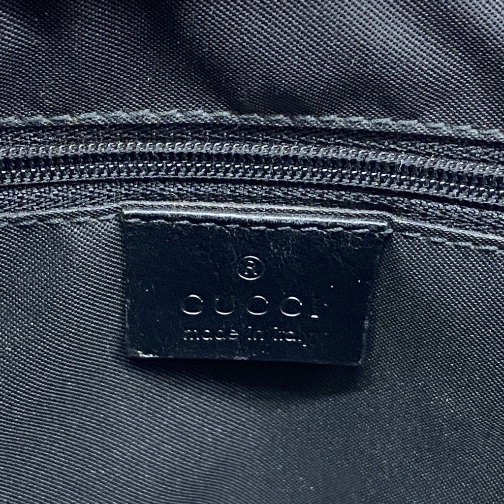 Gucci Tote GG Canvas Bamboo 002 Beige Black Silver — view 5
