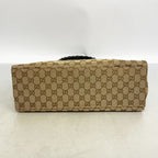 Gucci Tote GG Canvas Bamboo 002 Beige Black Silver — view 3
