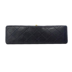Chanel Shoulder Bag Quilted Lambskin Navy Gold — view 3