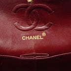 Chanel Shoulder Bag Quilted Lambskin Navy Gold — view 5
