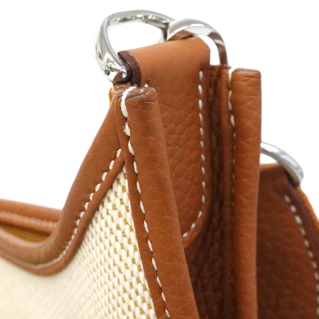 Hermes Shoulder Bag Evelyne Toilet Ash Gold Silver — view 7