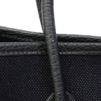 Hermes Tote Garden Party TPM Toile Military Black Silver — view 7