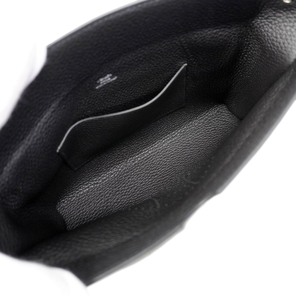 Hermes Shoulder Bag Vidopoche Togo Black Silver — view 4
