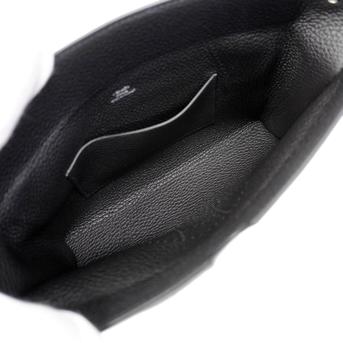 Hermes Shoulder Bag Vidopoche Togo Black Silver — view 4