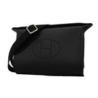 Hermes Shoulder Bag Vidopoche Togo Black Silver