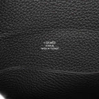 Hermes Shoulder Bag Vidopoche Togo Black Silver — view 5