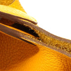 Hermes Handbag Picotin Lock MM Taurillon Clemence Jaune d'Or Silver — view 6
