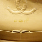 Chanel Shoulder Bag Quilted Lambskin Beige Gold — view 5