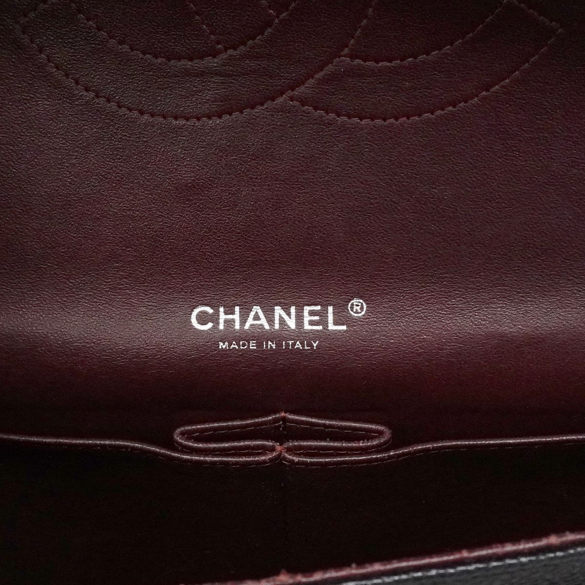 Chanel Shoulder Bag Deca Quilted Caviar Leather Black Silver — view 5