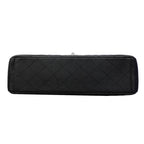 Chanel Shoulder Bag Deca Quilted Caviar Leather Black Silver — view 3