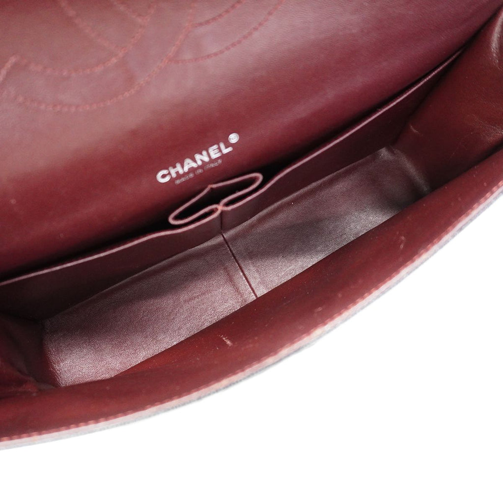 Chanel Shoulder Bag Deca Quilted Caviar Leather Black Silver — view 4