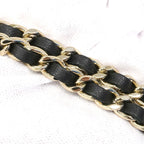 Chanel Phone Case Quilted Lambskin Black Champagne Gold 2-Way — view 8