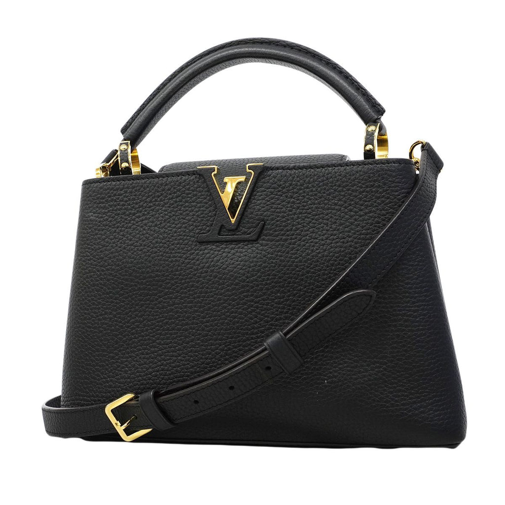 Louis Vuitton Handbag Taurillon Capucines BB Noir 2-Way