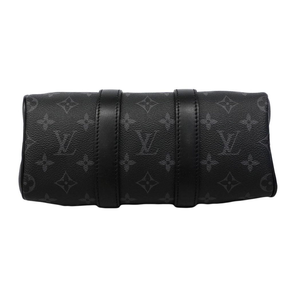 Louis Vuitton Handbag Monogram Eclipse Reverse Keepall Bandouliere 25 Black — view 3