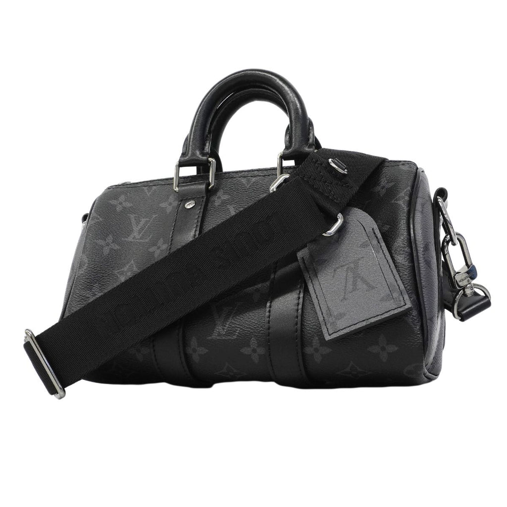 Louis Vuitton Handbag Monogram Eclipse Reverse Keepall Bandouliere 25 Black