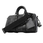 Louis Vuitton Handbag Monogram Eclipse Reverse Keepall Bandouliere 25 Black