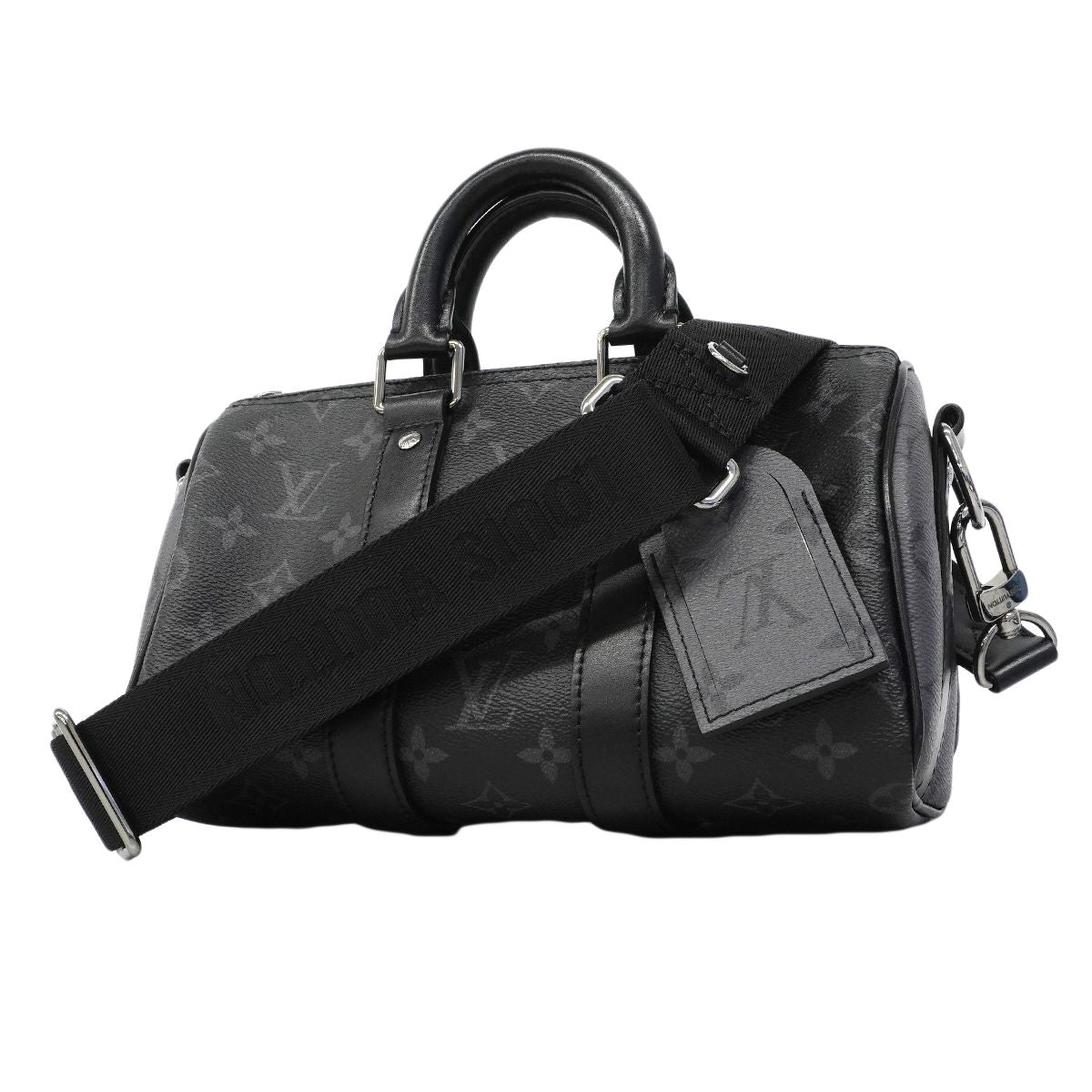 Louis Vuitton Handbag Monogram Eclipse Reverse Keepall Bandouliere 25 Black