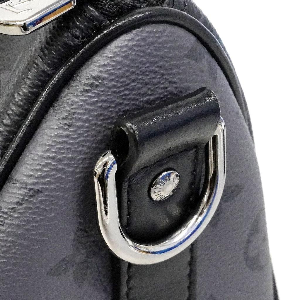Louis Vuitton Handbag Monogram Eclipse Reverse Keepall Bandouliere 25 Black — view 7
