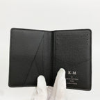 Louis Vuitton Card Case Taiga Organizer de Poche Noir — view 3
