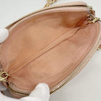 Chanel Shoulder Bag Quilted Lambskin Pink Champagne Gold — view 4