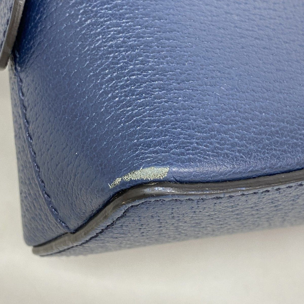 Gucci Shoulder Bag Ophidia Leather Navy Blue Gold — view 6