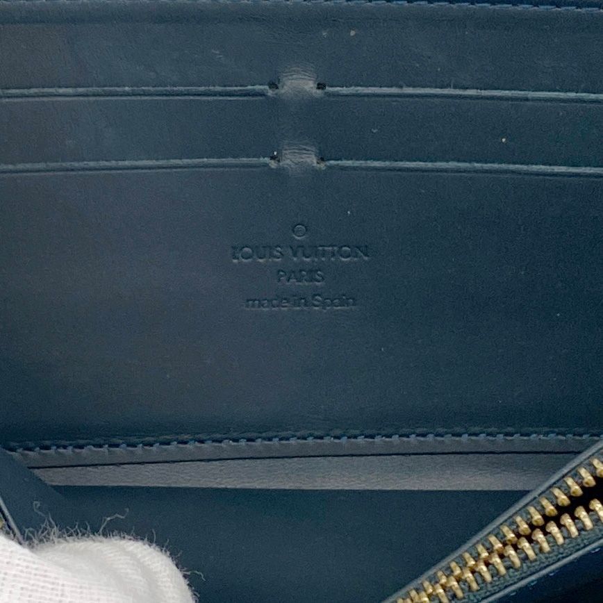 Louis Vuitton Wallet Vernis Zippy Blue New — view 4