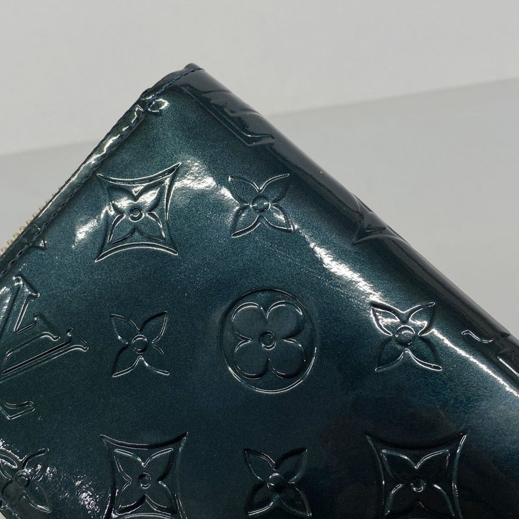 Louis Vuitton Wallet Vernis Zippy Blue New — view 8