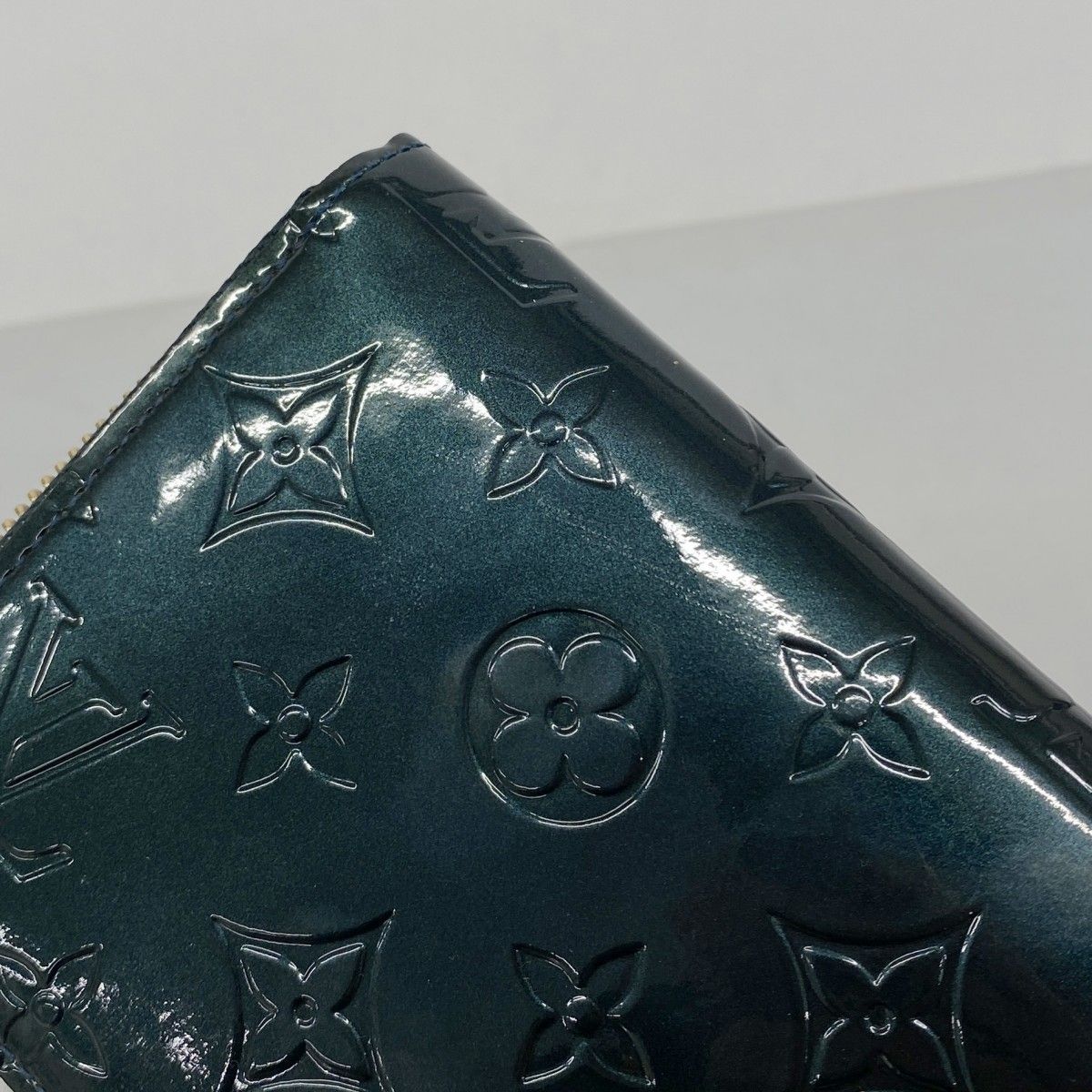 Louis Vuitton Wallet Vernis Zippy Blue New — view 8