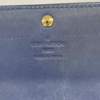 Louis Vuitton Wallet Vernis Ikat Flower Portefeuille Sarah Grand Blue — view 4