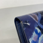Louis Vuitton Wallet Vernis Ikat Flower Portefeuille Sarah Grand Blue — view 5