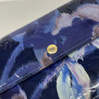 Louis Vuitton Wallet Vernis Ikat Flower Portefeuille Sarah Grand Blue — view 8