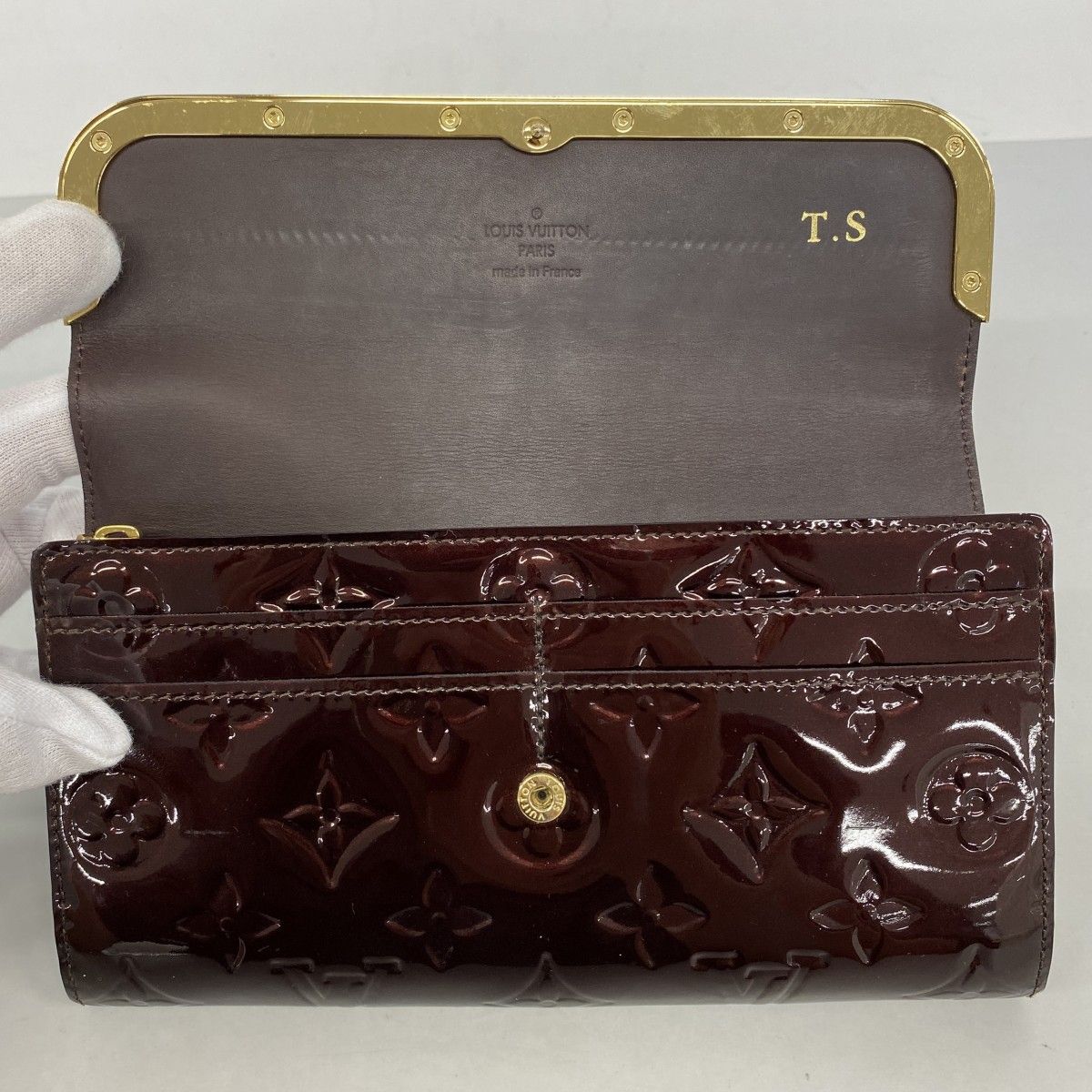 Louis Vuitton Wallet Vernis Portefeuille Rossmore Amaranto — view 8