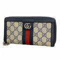 Gucci Wallet Ophidia Navy Silver