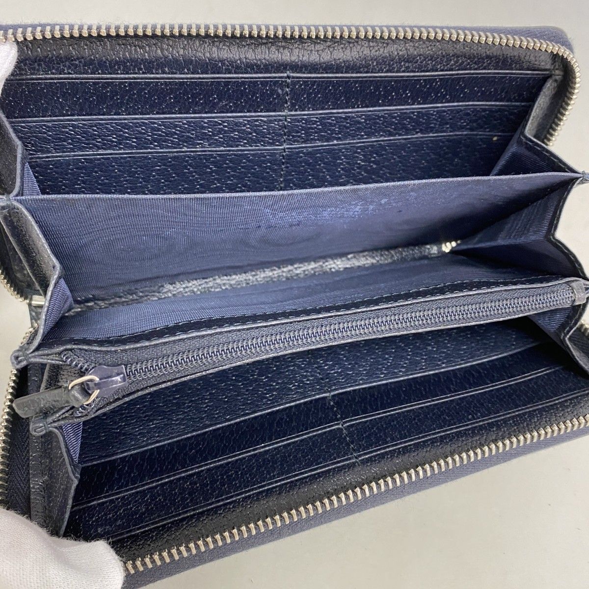 Gucci Wallet Ophidia Navy Silver — view 3
