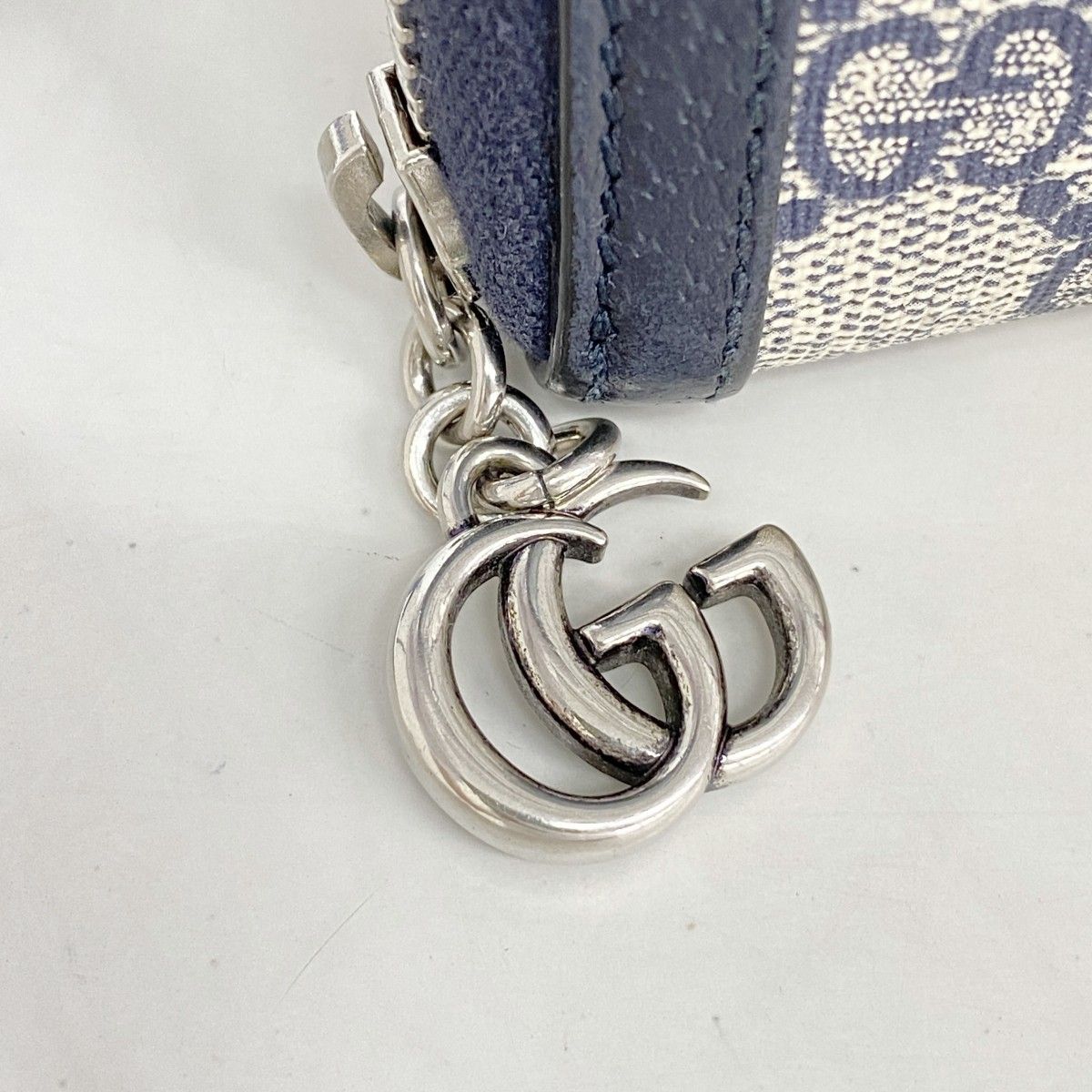 Gucci Wallet Ophidia Navy Silver — view 7