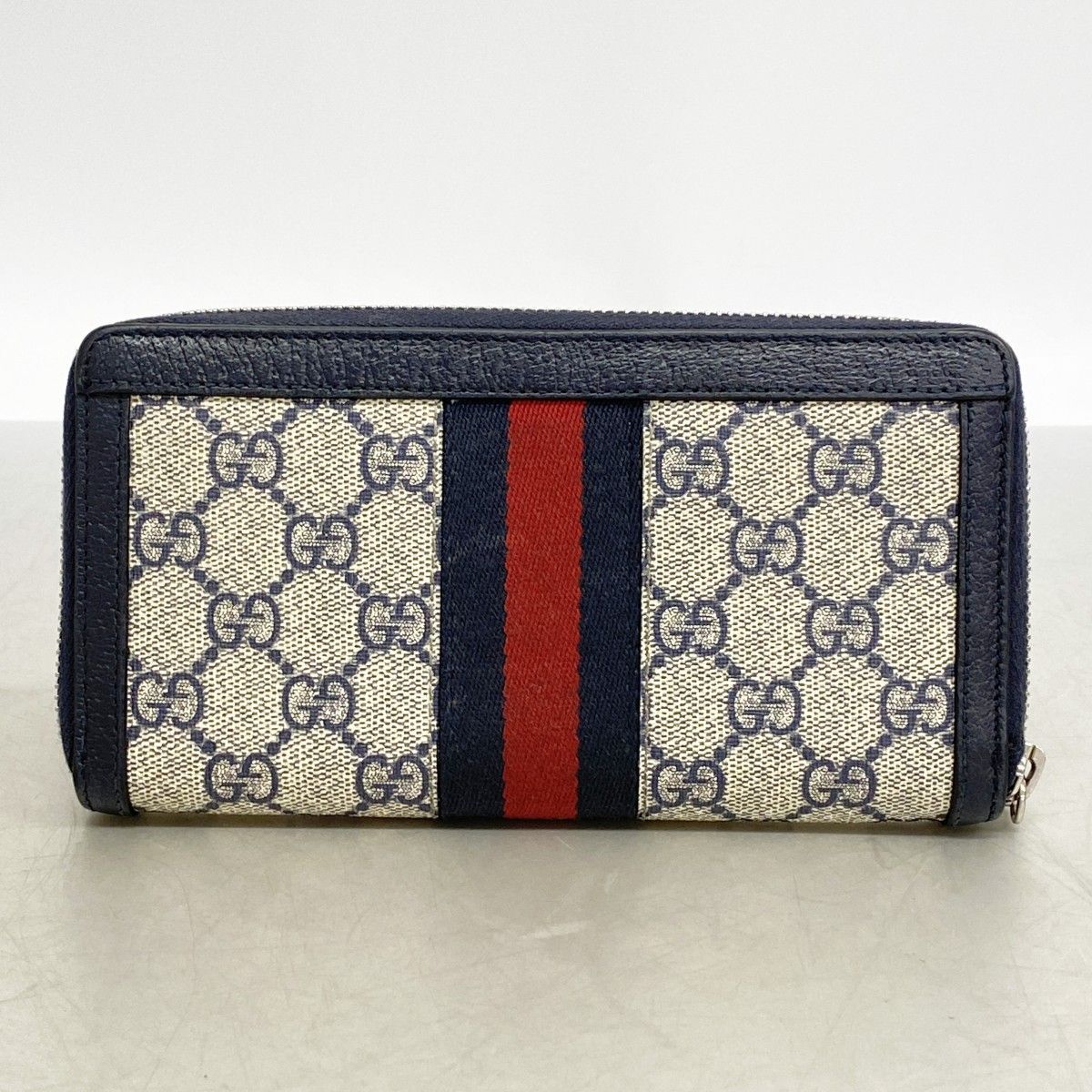Gucci Wallet Ophidia Navy Silver — view 8